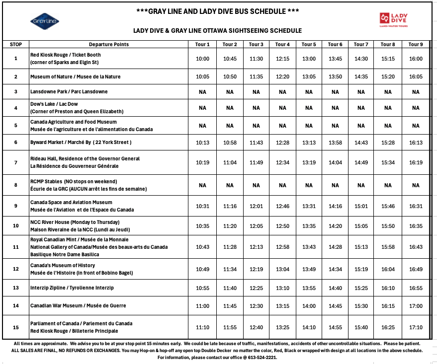 every 45mins; 1hr schedule